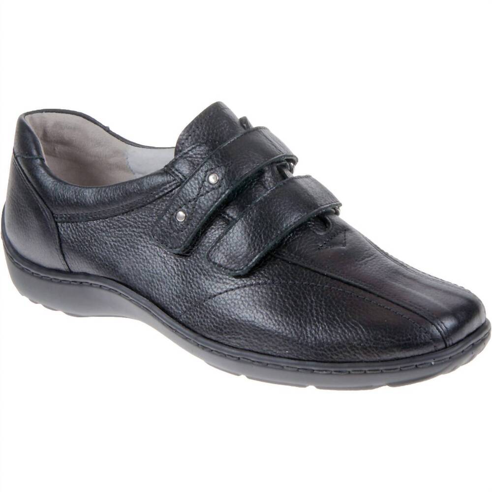 NEW WALDLAUFER women's joy velcro shoes in black